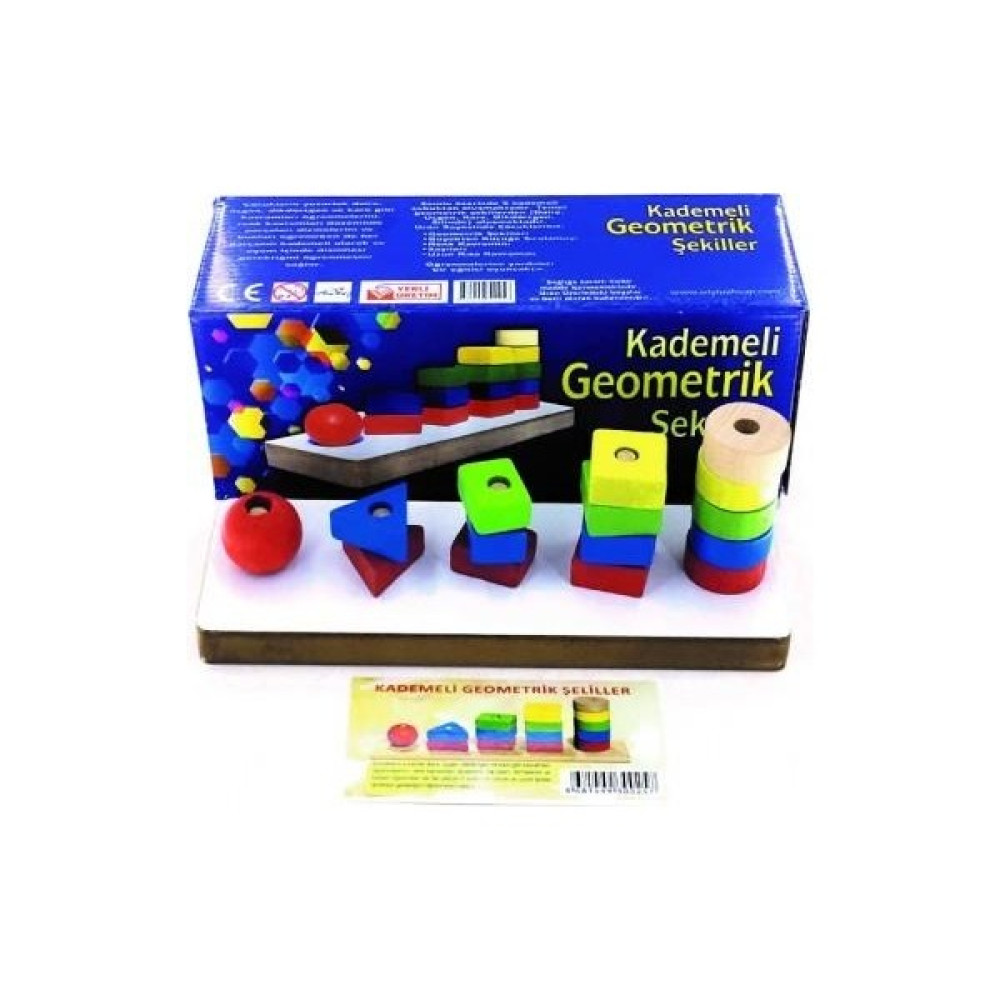 Edutoys Ahşap Kademeli Geometrik Şekiller Eğitici Oyuncak Fiyatı