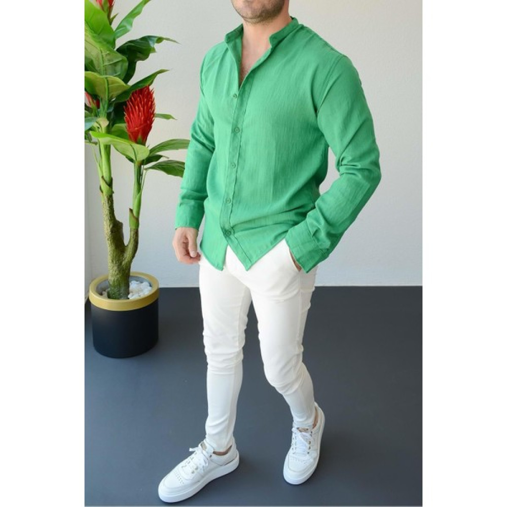 Edwox Erkek Oversize Hakim Yaka Gömlek EG09 Erkek Gömlek Fiyatı