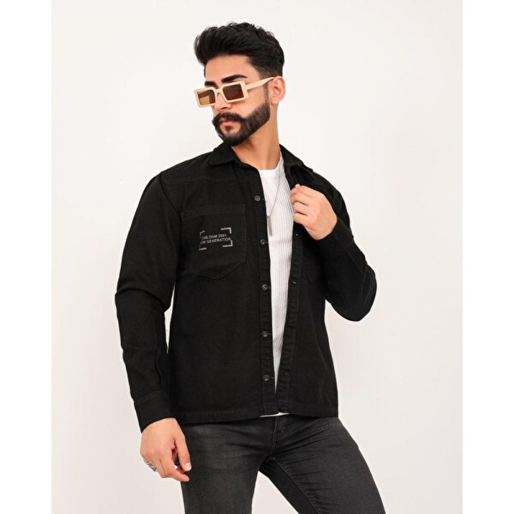 Edwox Erkek Premium Series Slim Fit Denim Kot Ceket Siyah EDW027 Erkek Ceket Fiyatı