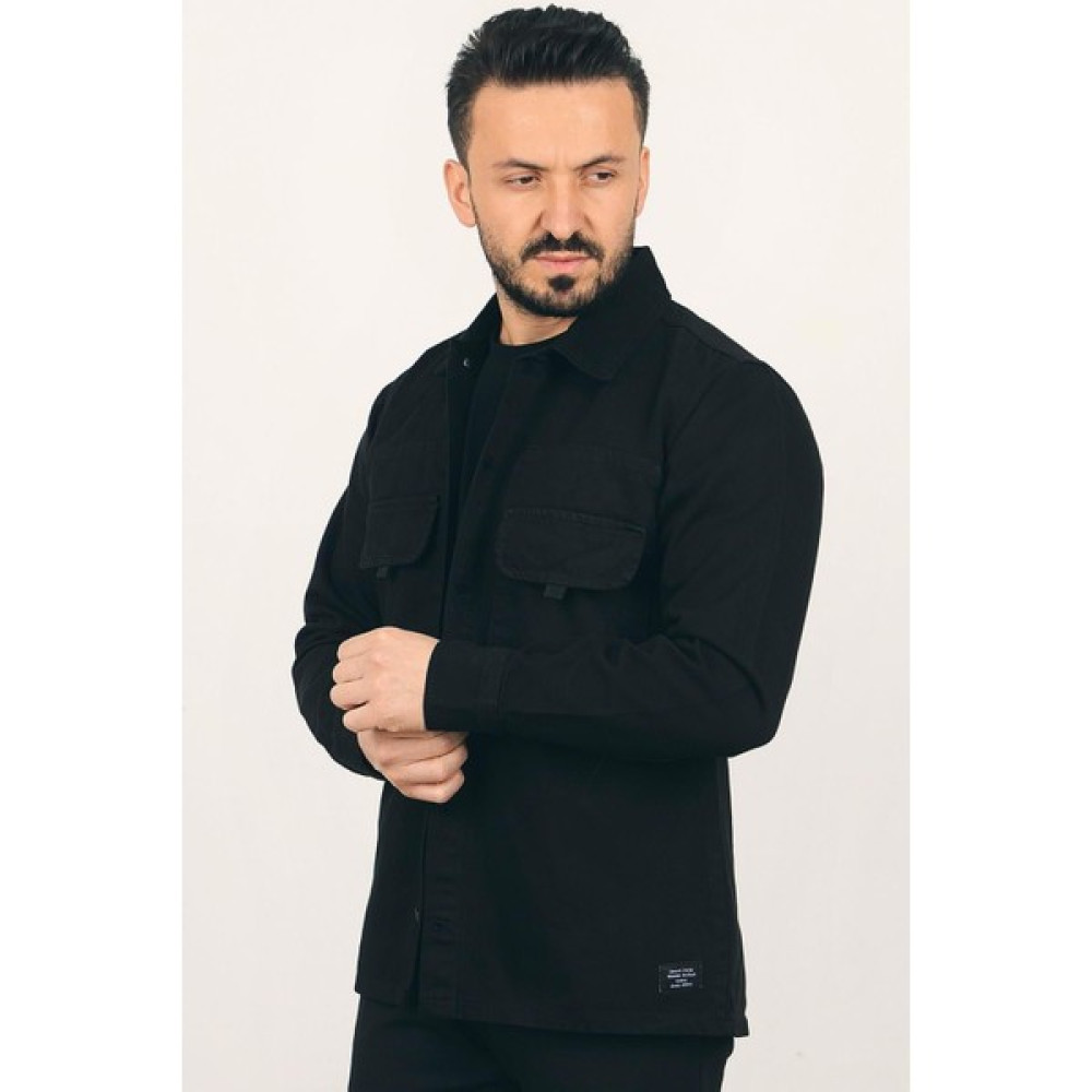 Edwox Erkek Slim Fit Cepsiz Cep Görünümlü Kot Ceket CNS01 Erkek Ceket Fiyatı