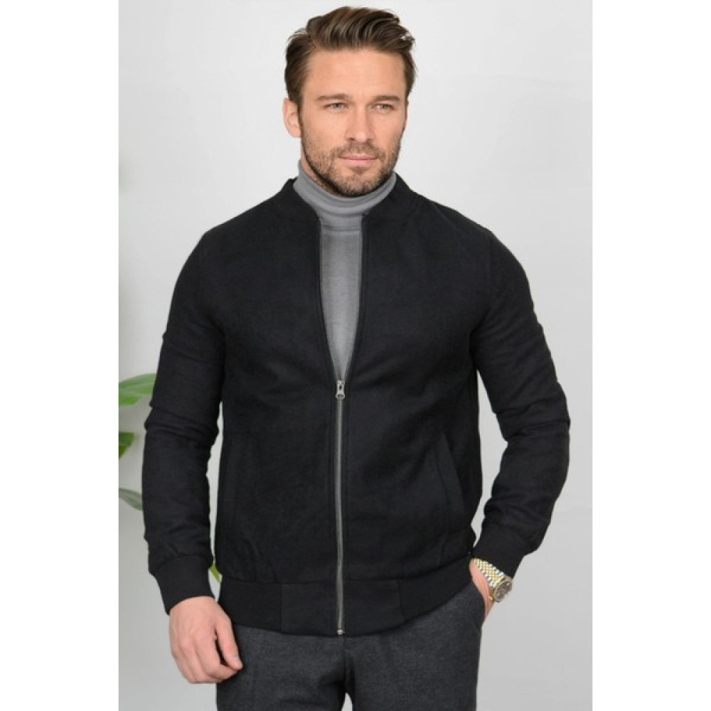 Edwox Erkek Slim Fit Pilot Yaka Içi Astarlı Kaşe Mont EDW030 Erkek Mont Fiyatı