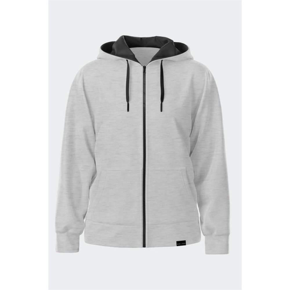 Edwox Erkek Üç Iplik Şardonlu Pamuklu Fermuarlı Kapüşonlu Sweatshirt Hırka Z757 Erkek Hırkalar Fiyatı
