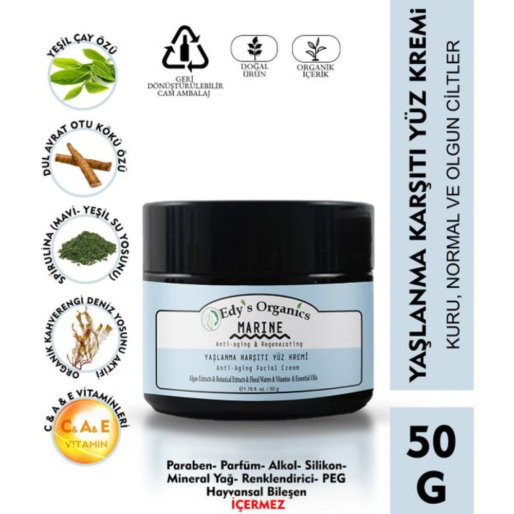Edy's Organics Marine Yüz Kremi Oto Boyaları Fiyatı