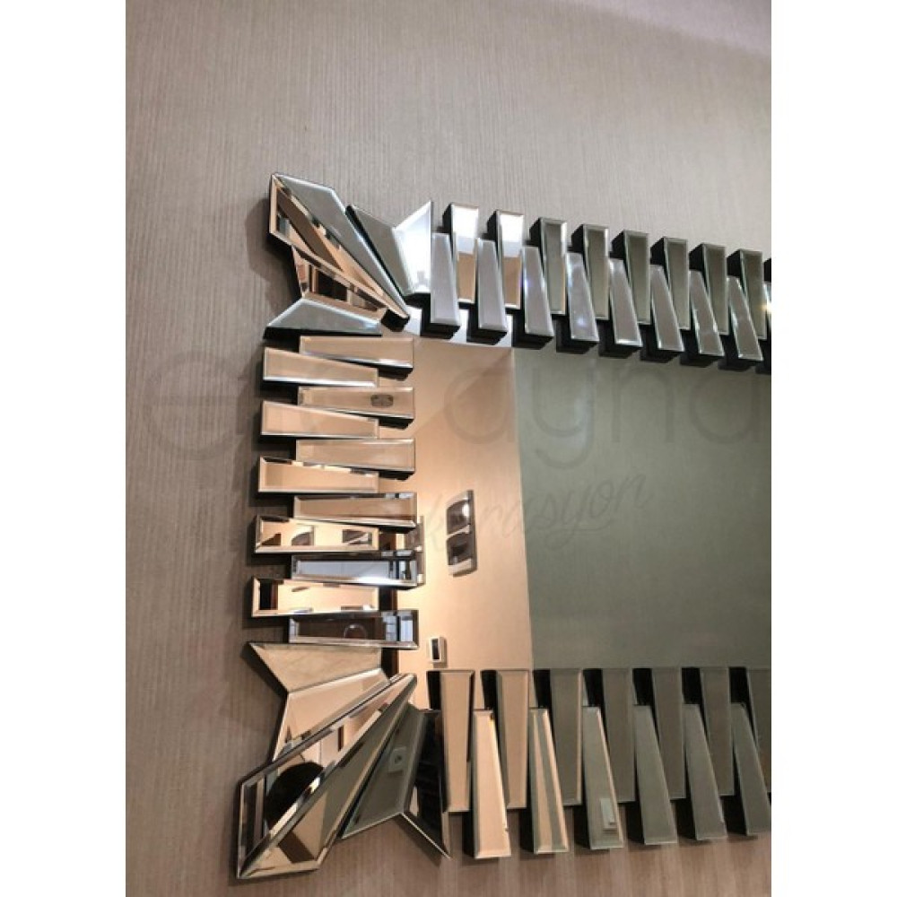 Efe Ayna Dekorasyon Piyano Model Gümüş Ayna 80 x 120 cm Ayna Fiyatı
