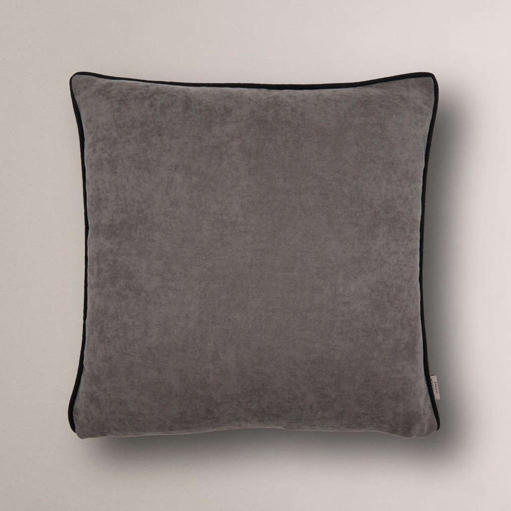 Efe Biye Detaylı Düz Kırlent Kılıfı - 45 x 45 cm - Gri Kırlent / Mobilya Yastığı Fiyatı