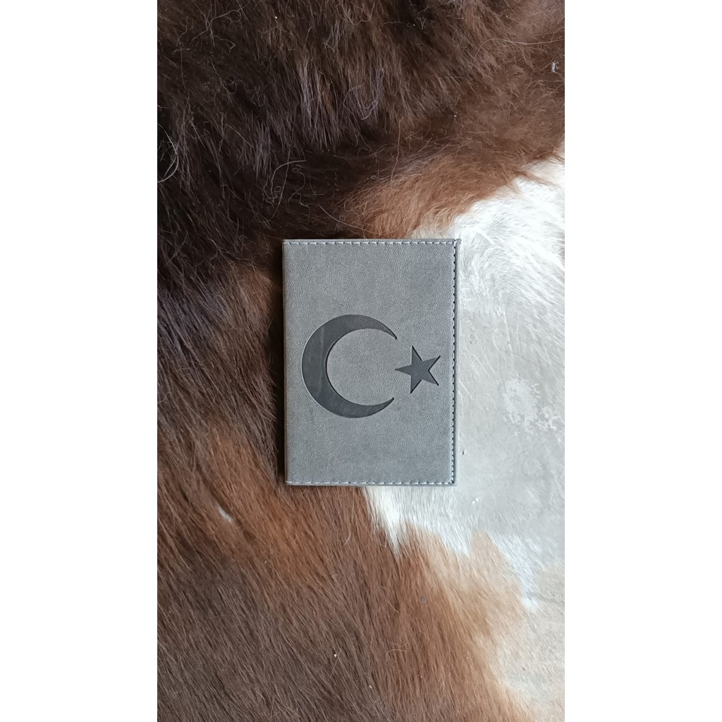 Efe Deri Dikişli Bayrak Baskı Araç Ruhsat Kılıfı Kabı Ruhsatlık Ruhsat Koruyucu - Gri Torpido Aksesuarları & Bakımı Fiyatı