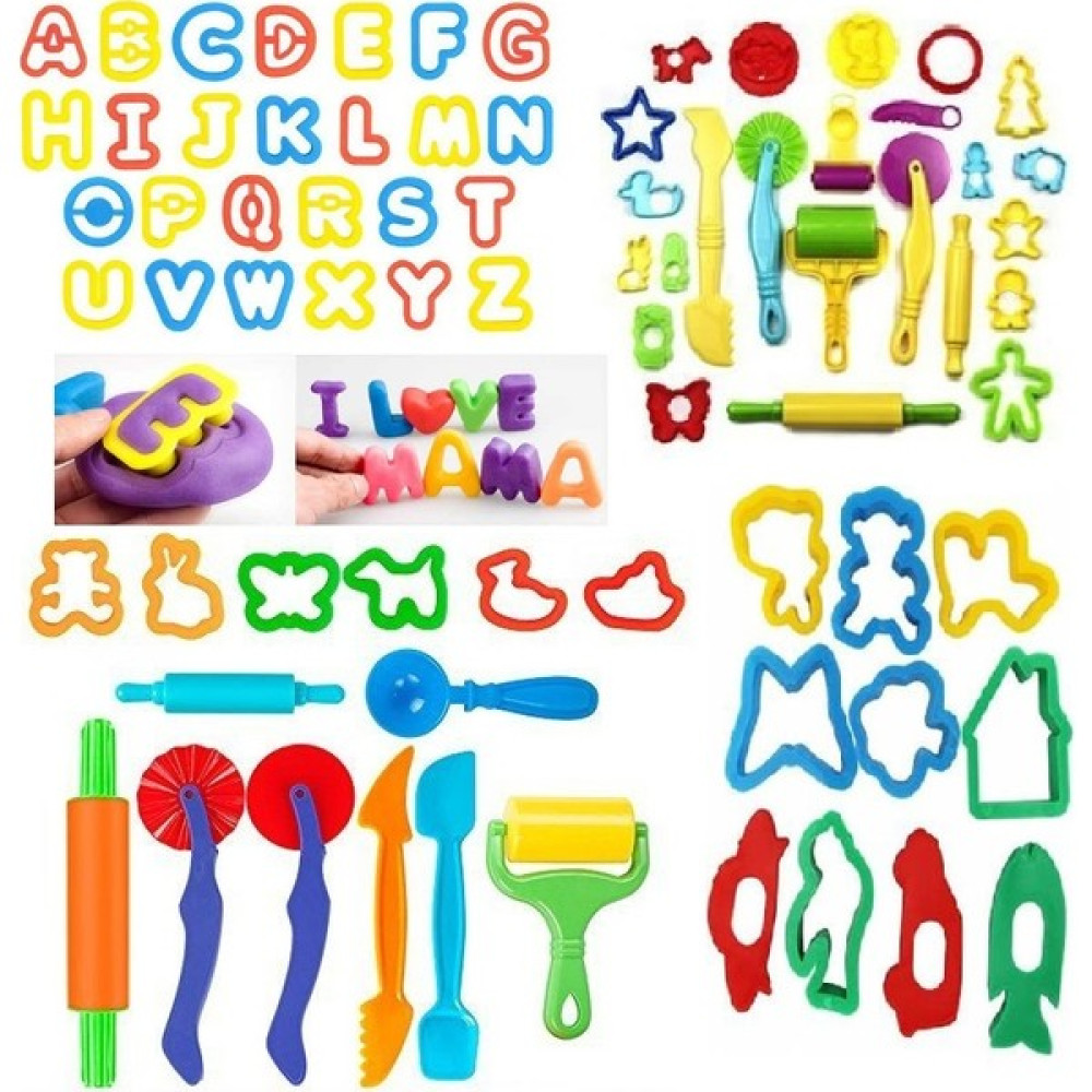 Efe Toys Oyun Hamuru Kalıbı 47 Parça Kalıp Modelleme Kil Kiti Balçık Plastik Set Kesiciler Kalıpları Eğitici Oyuncak Fiyatı