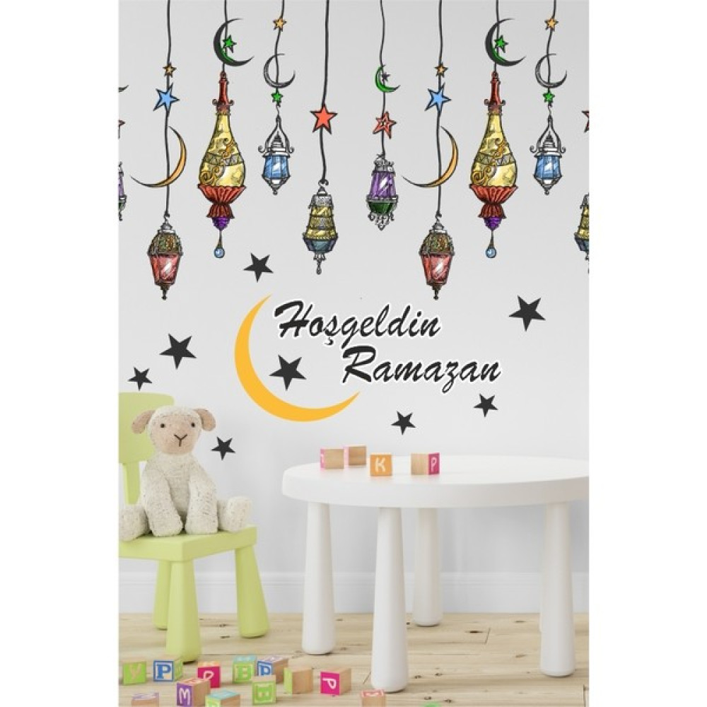 Efekt Reklam D2825 Hoşgeldin Ramazan Çocuk Odası Duvar Stickerı Sticker Fiyatı