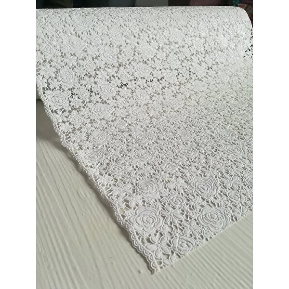 Efem Home Pvc Dantel Kaymaz Raf Dolap Çekmece Sehpa ve Masa Örtüsü 50CM x 5 - Beyaz - 50 x 500 cm Masa Örtüsü Fiyatı