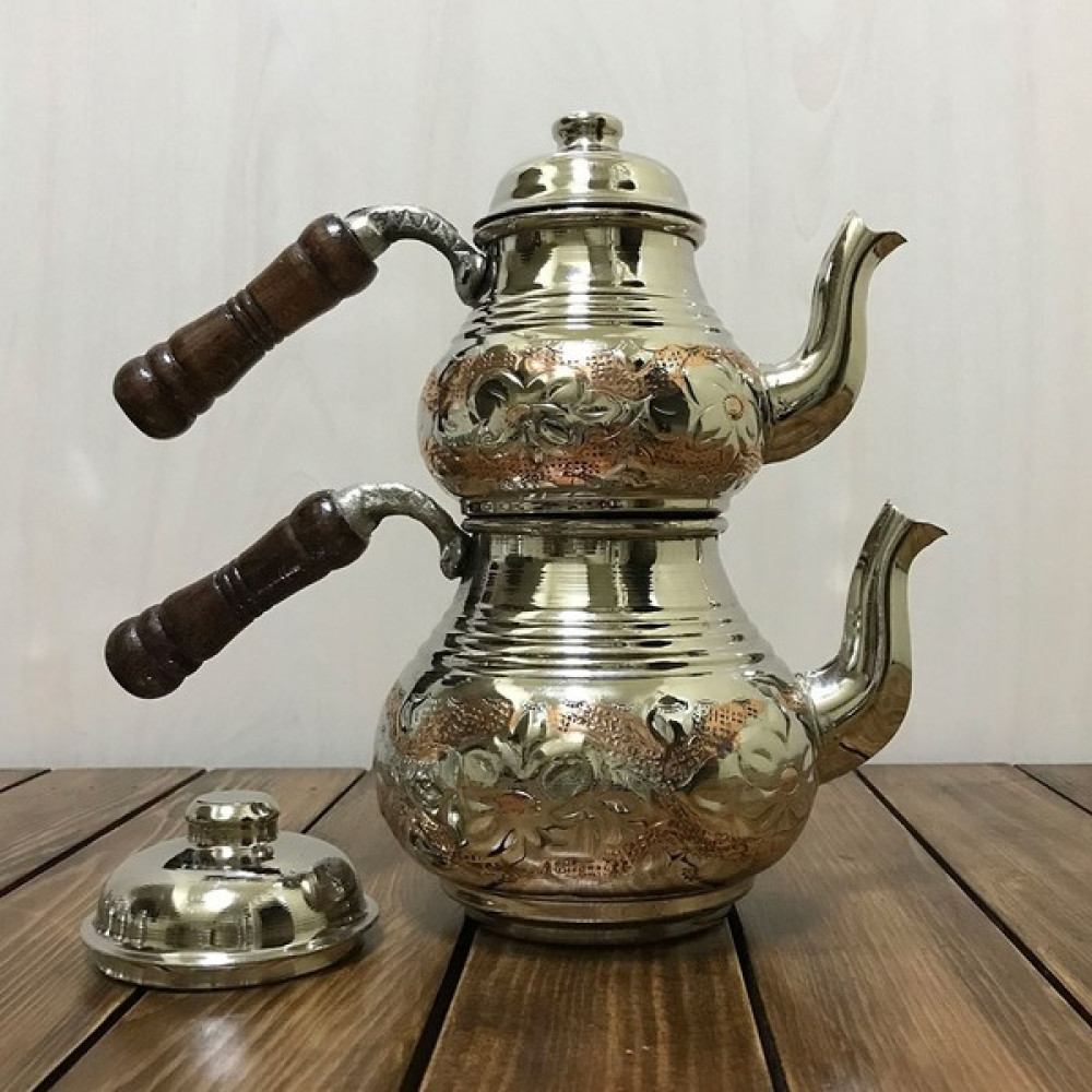Efemir Çift Renkli Çaydanlık Küçük Boy Çay / Çaydanlık Setleri Fiyatı