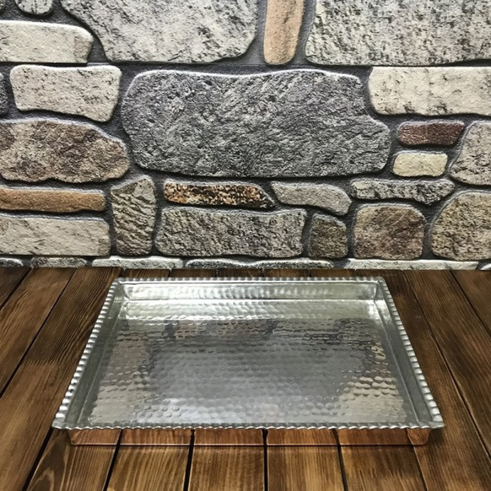 Efemir Dövme Bakır Köşeli Fırın Tepsisi Küçük - 30 cm Tepsiler / Fırın Kapları Fiyatı