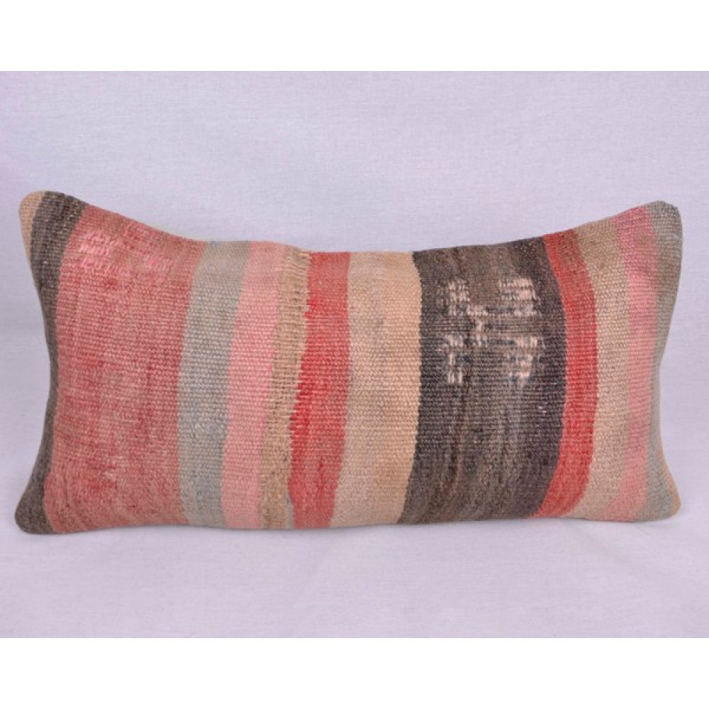 Efepillow El Dokuması Kilim Kırlen Yastık Kılıfı - 30 x 60 cm - Renkli Kırlent / Mobilya Yastığı Fiyatı