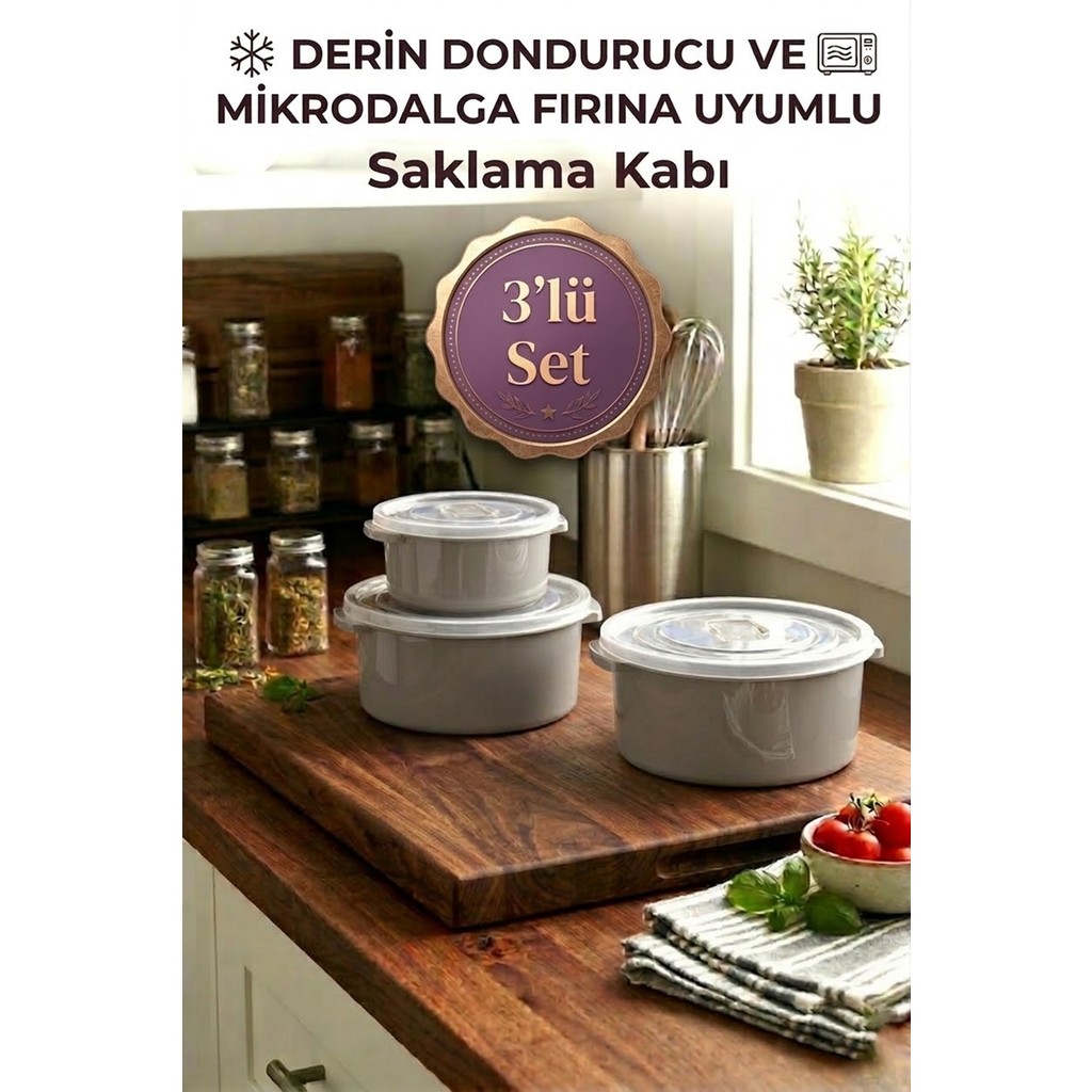 Effe Home Çok Amaçlı Hava Valfli Saklama Kabı 3'lü Set - Gri Saklama Kapları Fiyatı