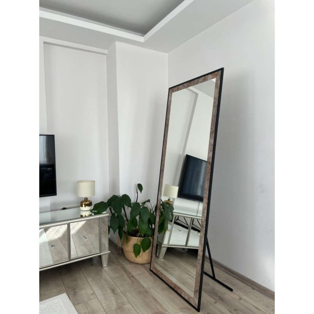 Effe Yapı Dekor Mermer Desenli Dikdörtgen Model Metal Çerçeveli 180X70 cm Boy Aynası Ayna Fiyatı