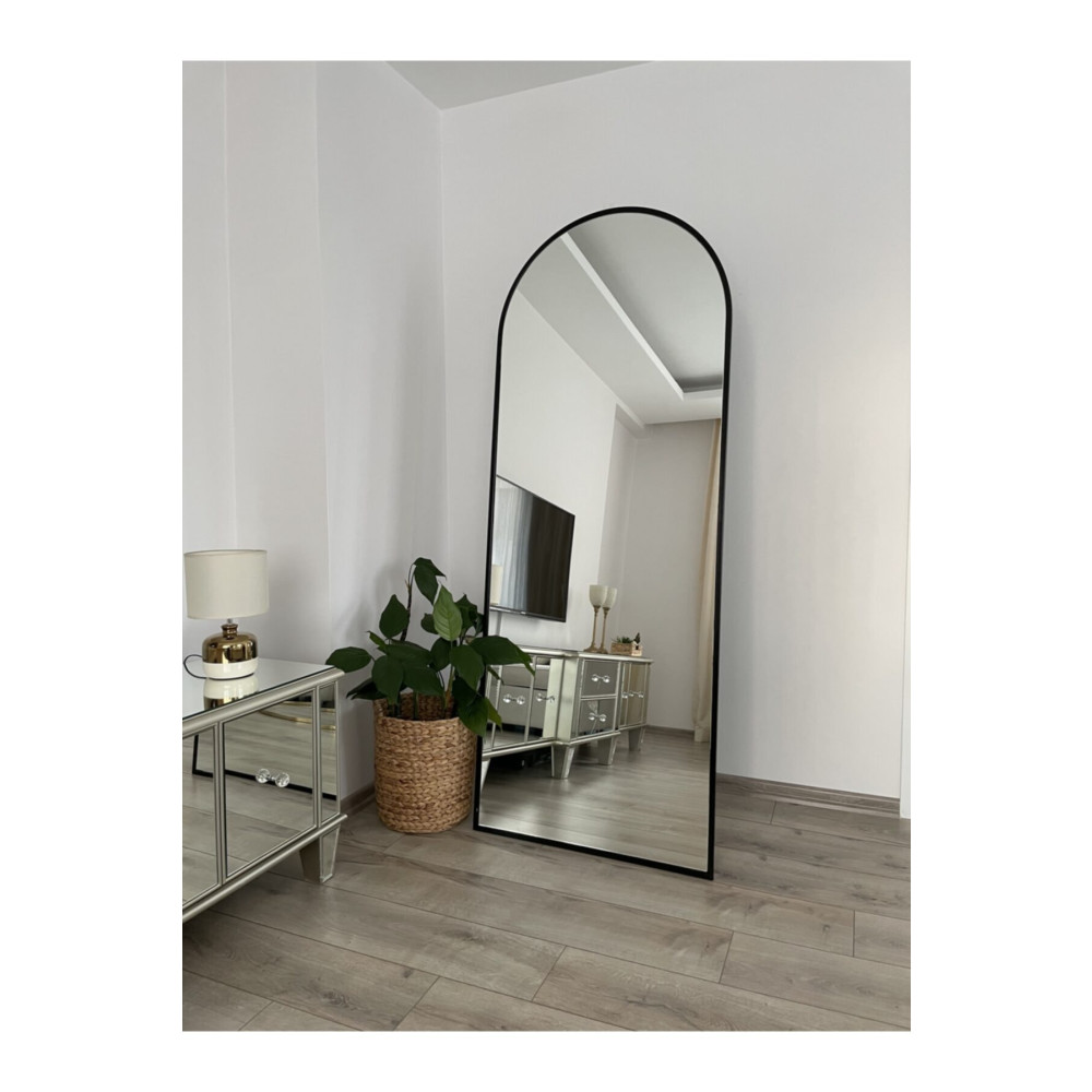 EFFE YAPI DEKOR Siyah Metal Çerçeveli 180x70 Ayaklı Boy Aynası Ayna Fiyatı