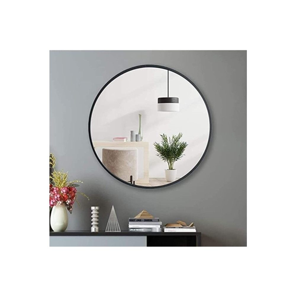 EFFE YAPI DEKOR Siyah Metal Çerçeveli 70 Cm Yuvarlak Ayna Ayna Fiyatı