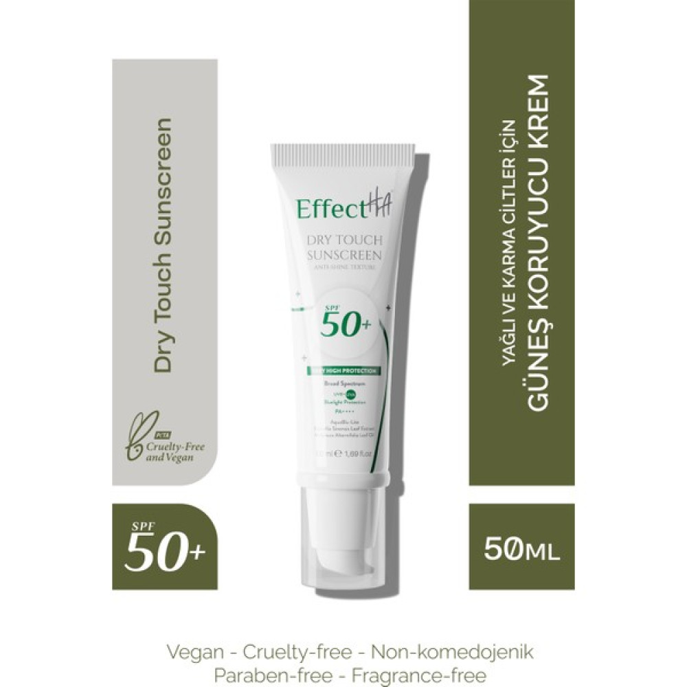 EffectHa Dry Touch Sunscreen Yağlı & Karma Ciltler için Güneş Koruyucu Krem SPF50+ 50ml Oto Boyaları Fiyatı