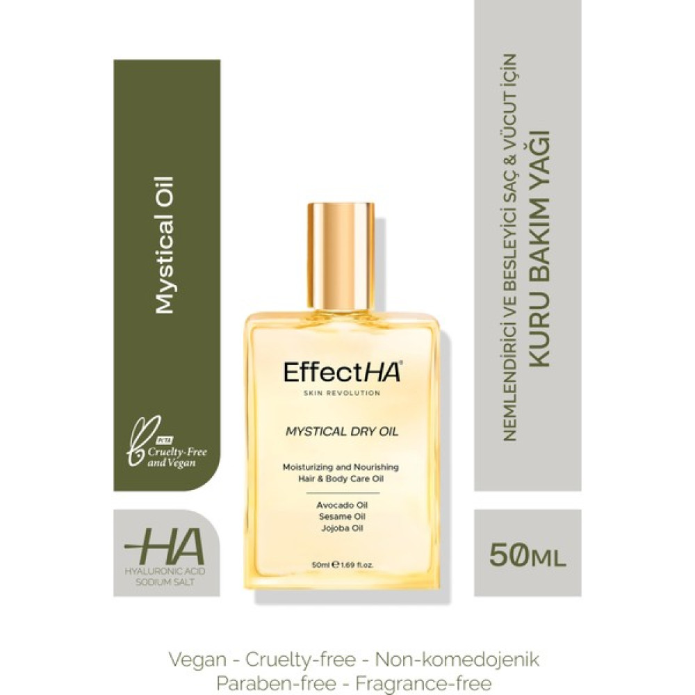 EffectHa Mystical Oil Nemlendirici Ve Besleyici Saç & Vücut Bakım Yağı (Kuru Yağ) 50ml Oto Boyaları Fiyatı