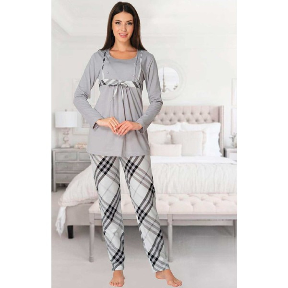 Effort Pijama Effortt Lohusa Emzirme Pijama Takım - Gri - S Oto Boyaları Fiyatı