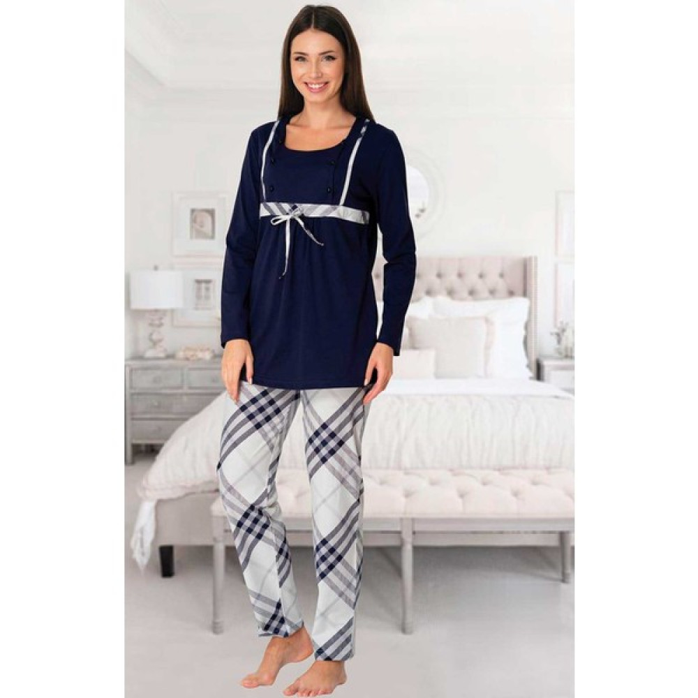 Effort Pijama Effortt Lohusa Emzirme Pijama Takım - Lacivert - L Oto Boyaları Fiyatı