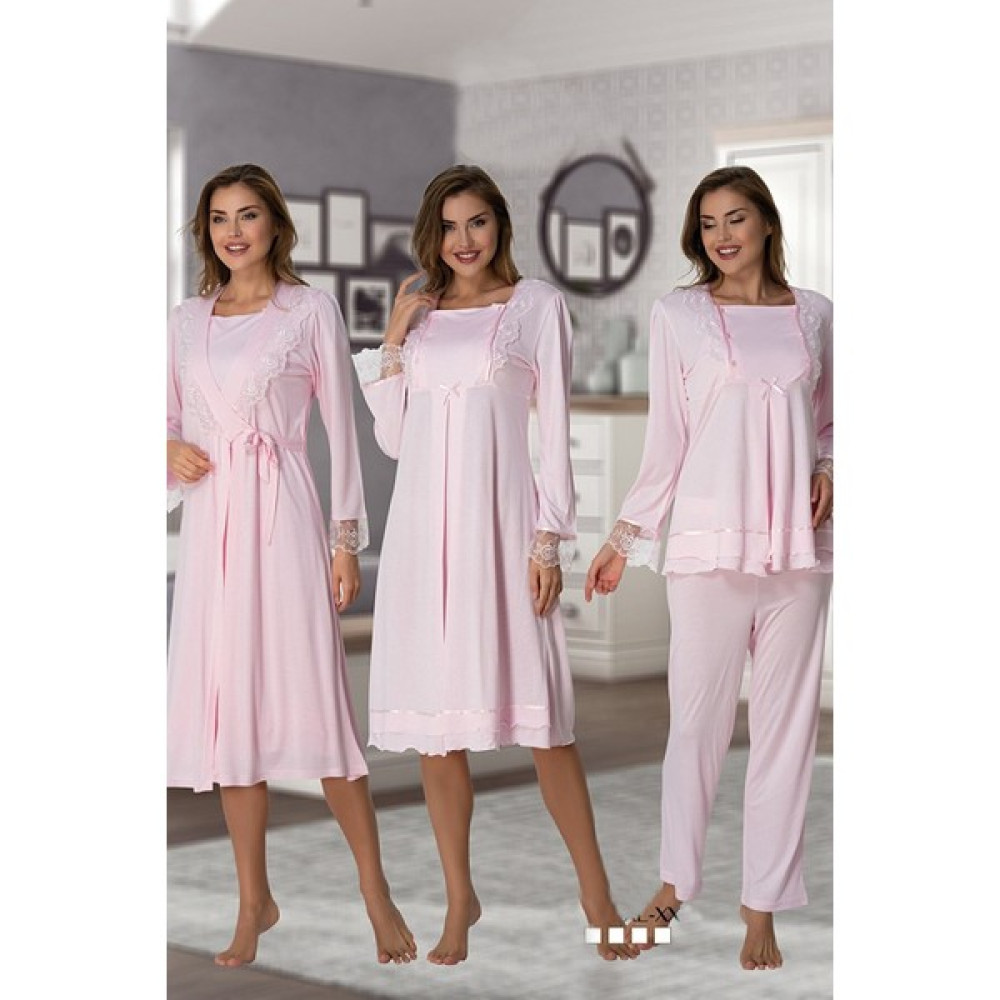 Effortt 2020 Dörtlü Lohusa Seti Effort -PEMBE2020 Model Lohusa Fiyatı