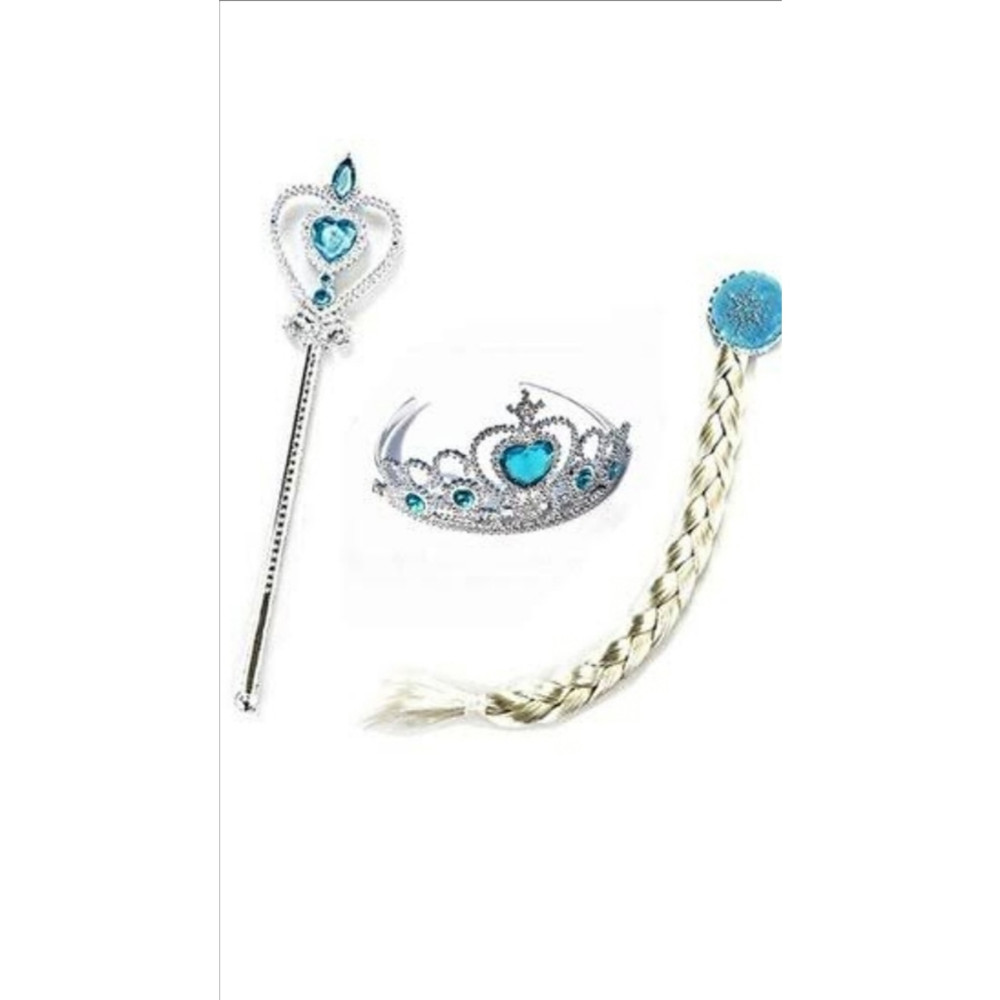 EFLAMEL DESING Çocuk Karlar Üllkesi Frozen Elsa Anna Sihirli Asa Saç Ve Taç Seti Yaş Günü & Parti Fiyatı