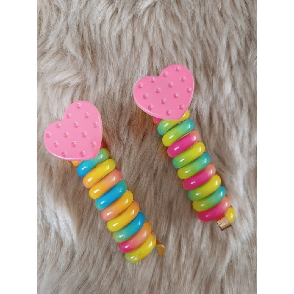 Efna Store Burgu Yaylı Kalpli Model Makarna Toka(2 Adet) Toka, Taç & Saç Bandı Fiyatı