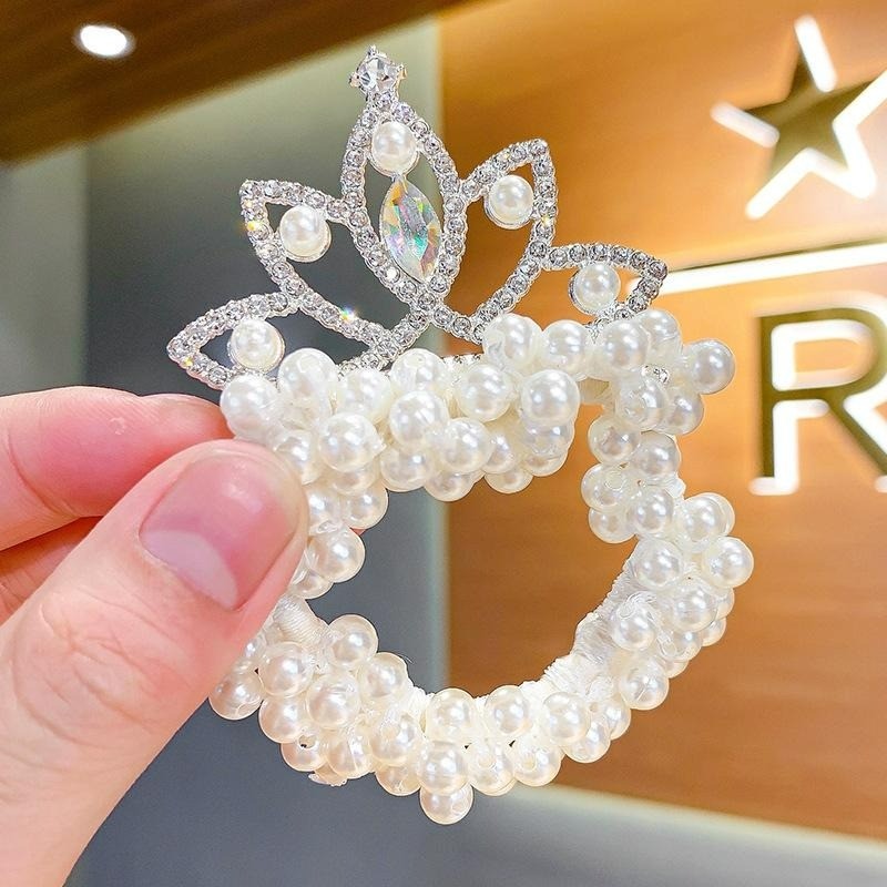 Efna Store Taç Figürlü Zirkon Taşlı Cinderella,balerin Prenses Toka,atkuyruğu,topuz Incili Çocuk Lastik Toka Toka, Taç & Saç Bandı Fiyatı