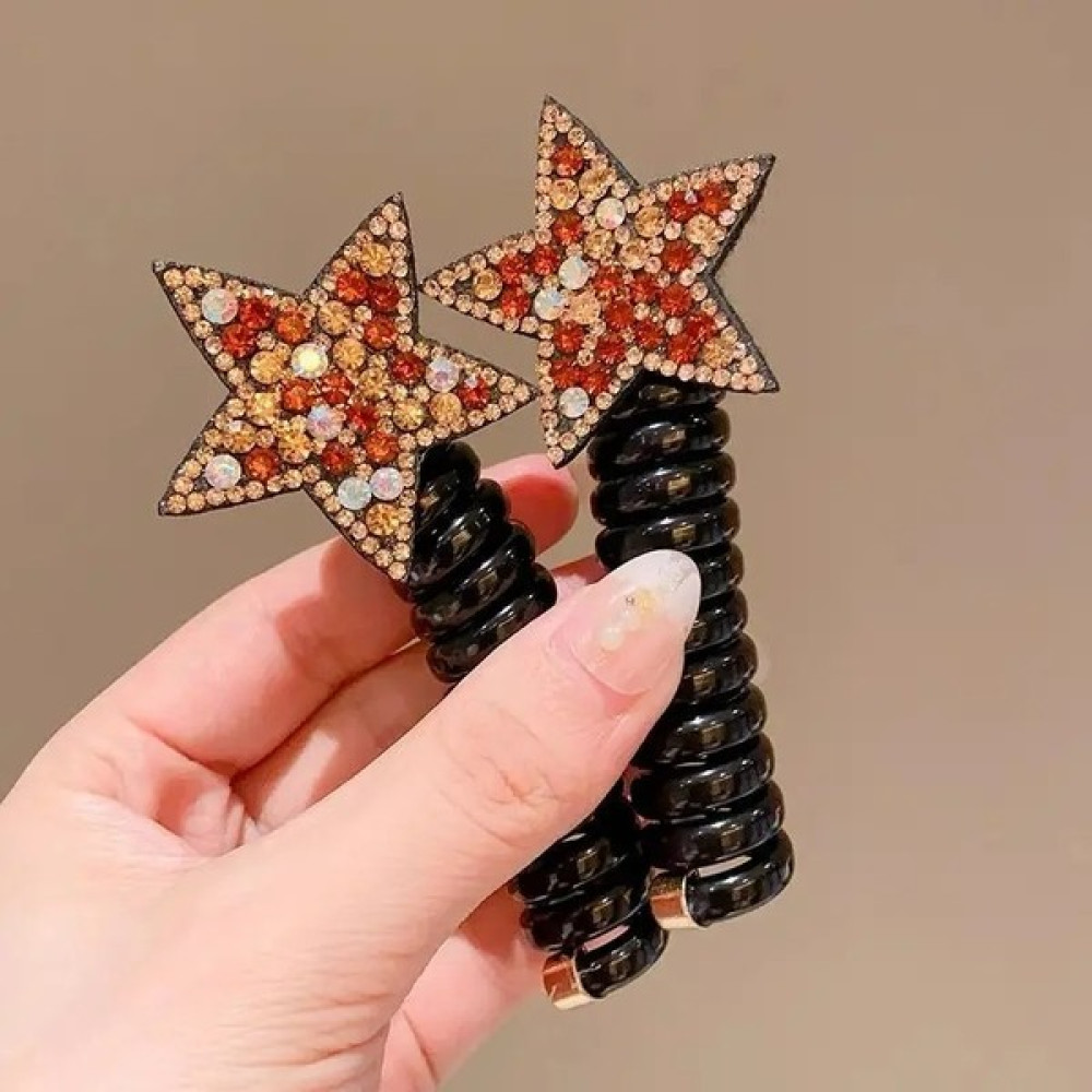 Efna Store Zirkon Taşlı Yıldız Model Burgu Yaylı Makarna Toka(2 Adet) Toka, Taç & Saç Bandı Fiyatı
