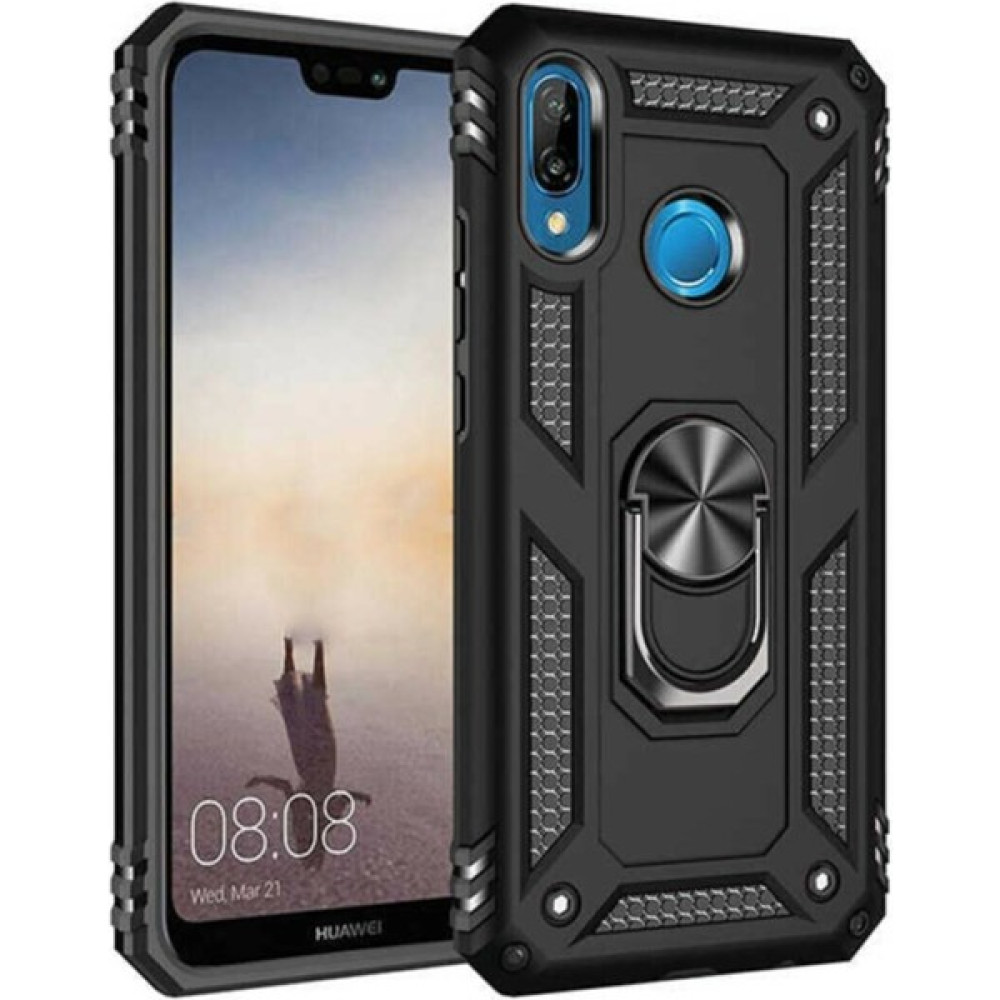 Efnan Store Huawei P20 Lite Kılıf Armor Serisi Vega Tank Zırh Metal Yüzüklü Standlı Cep Telefonu Ekran Koruyucusu Fiyatı