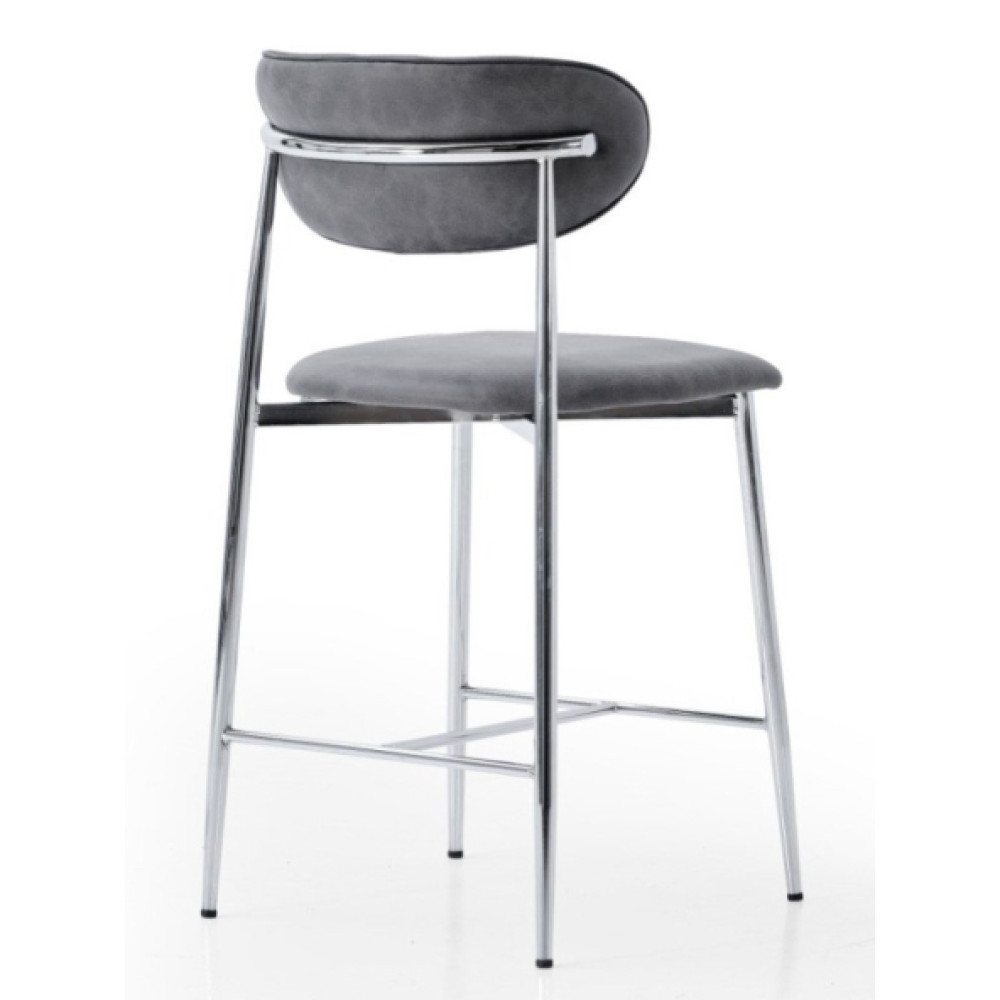 Efon Bar Sandalyesi Krom-Kul Gri 171/65Cm Mutfak Dolabı / Mobilyası Fiyatı