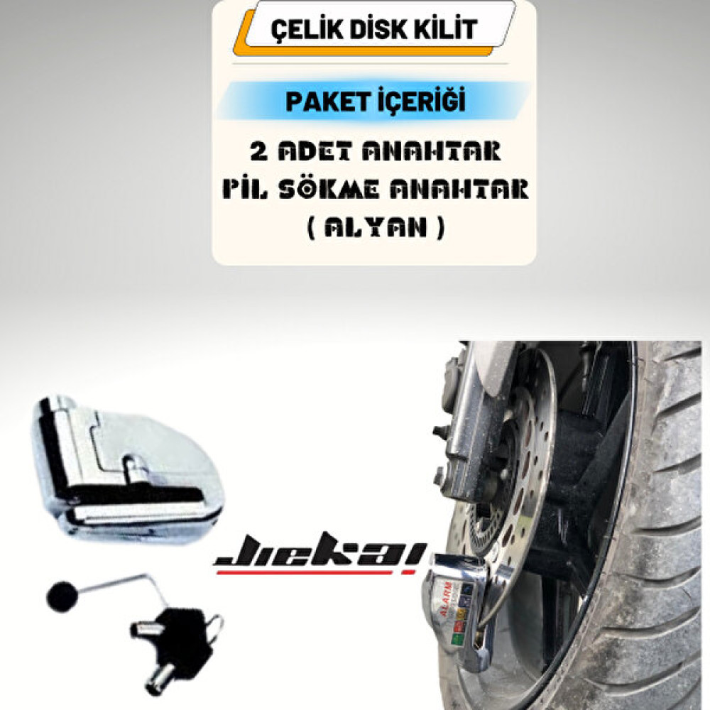 Efor Motor Çelik Alarm Disk Kilidi Motorsiklet Kilidi & Alarmı Fiyatı