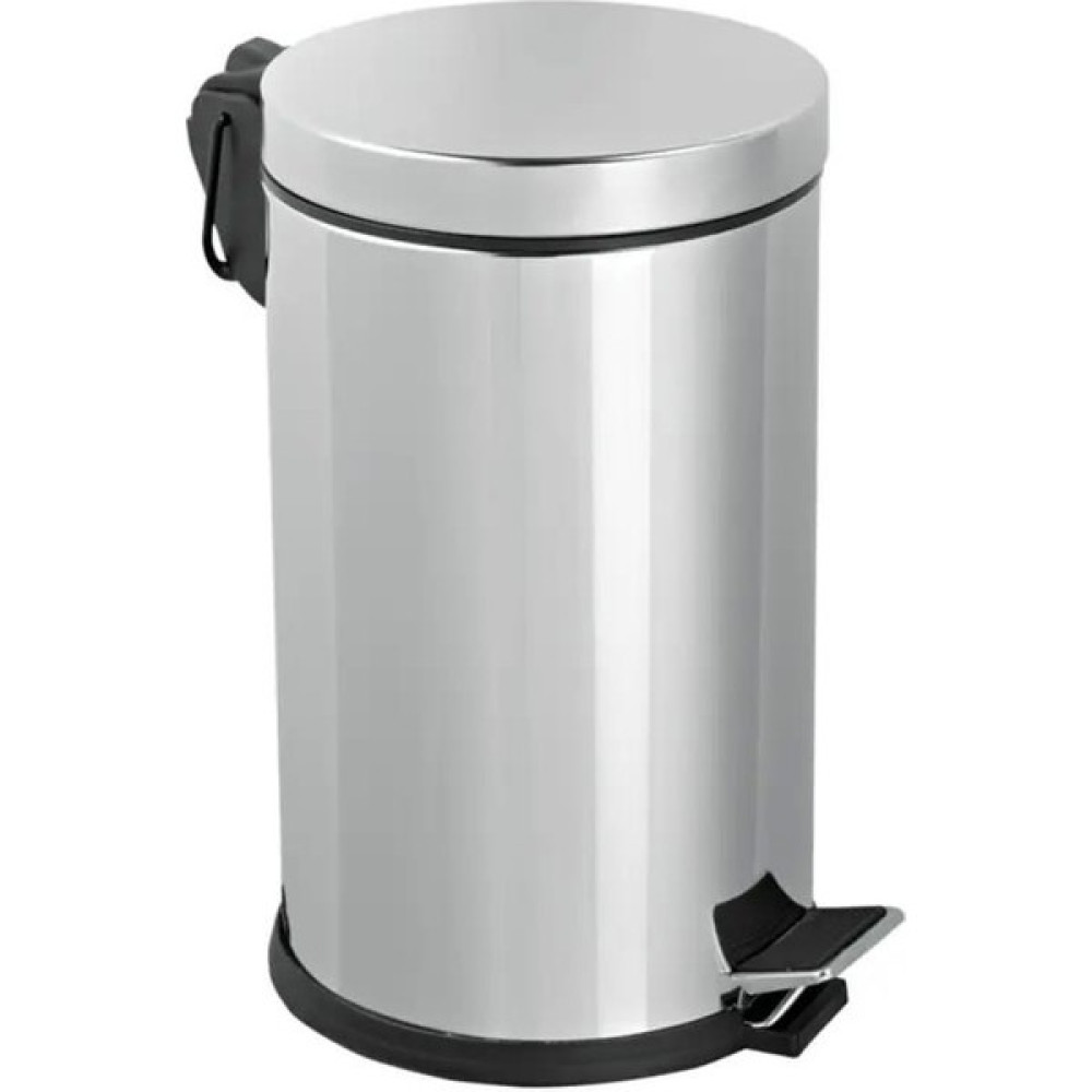Efor Paslanmaz 430 Krom Metal Iç Kovalı Pedallı Ofis Banyo Mutfak Çöp Kutusu Kovası - 16 Litre Çöp Kovaları Fiyatı