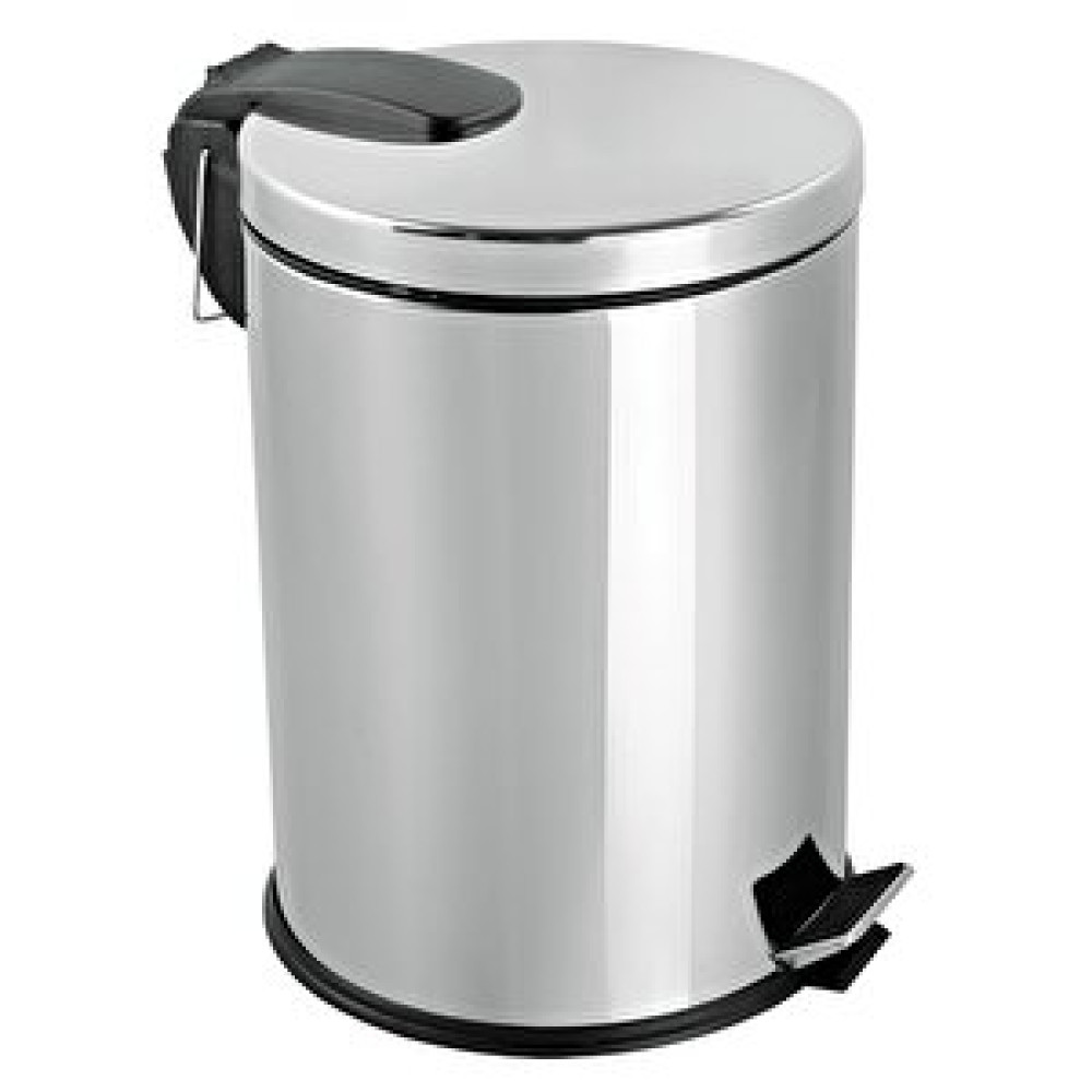 Efor Paslanmaz 430 Krom Metal İç Kovalı Pedallı Ofis Banyo Mutfak Çöp Kutusu Kovası - 30 Litre Çöp Kovaları Fiyatı