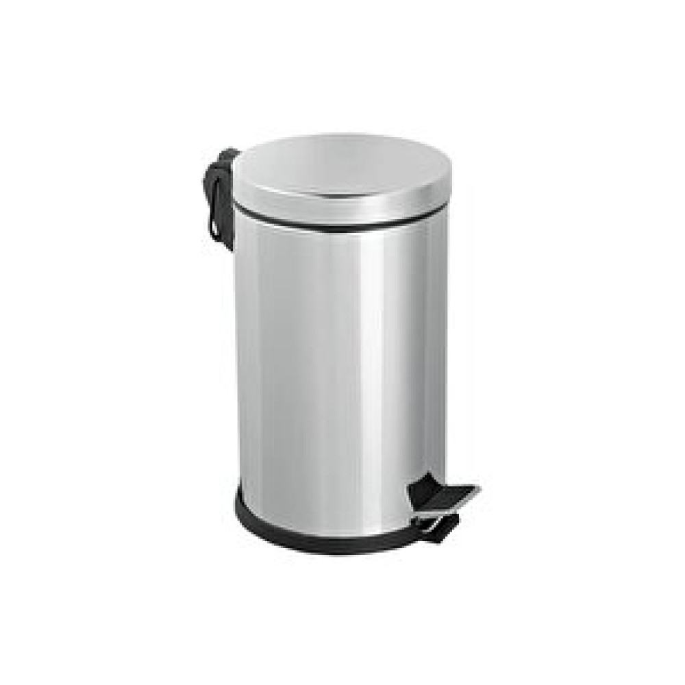 Efor Paslanmaz 430 Krom Metal İç Kovalı Pedallı Ofis Banyo Mutfak Çöp Kutusu Kovası - 8 Litre Çöp Kovaları Fiyatı
