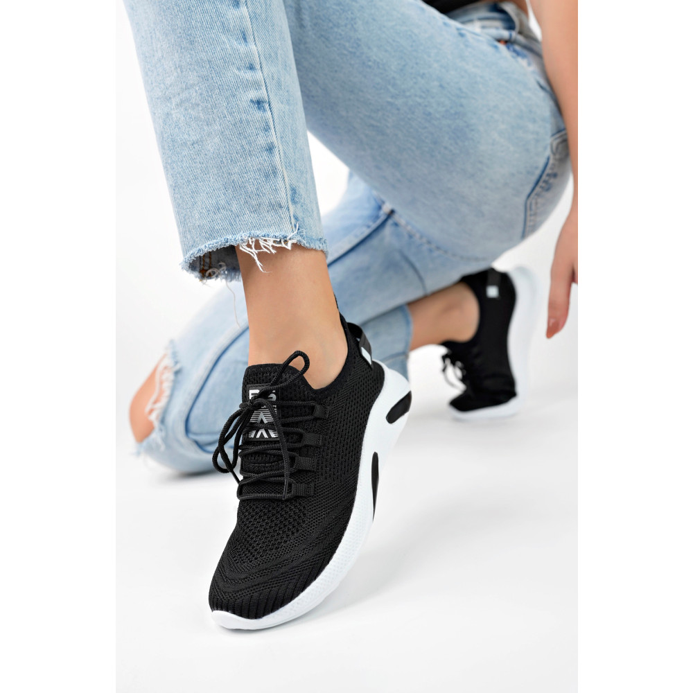 eformoda by emre yılmaz Siyah Beyaz Unisex Triko Sneaker 36 Beden Spor Ayakkabı Fiyatı