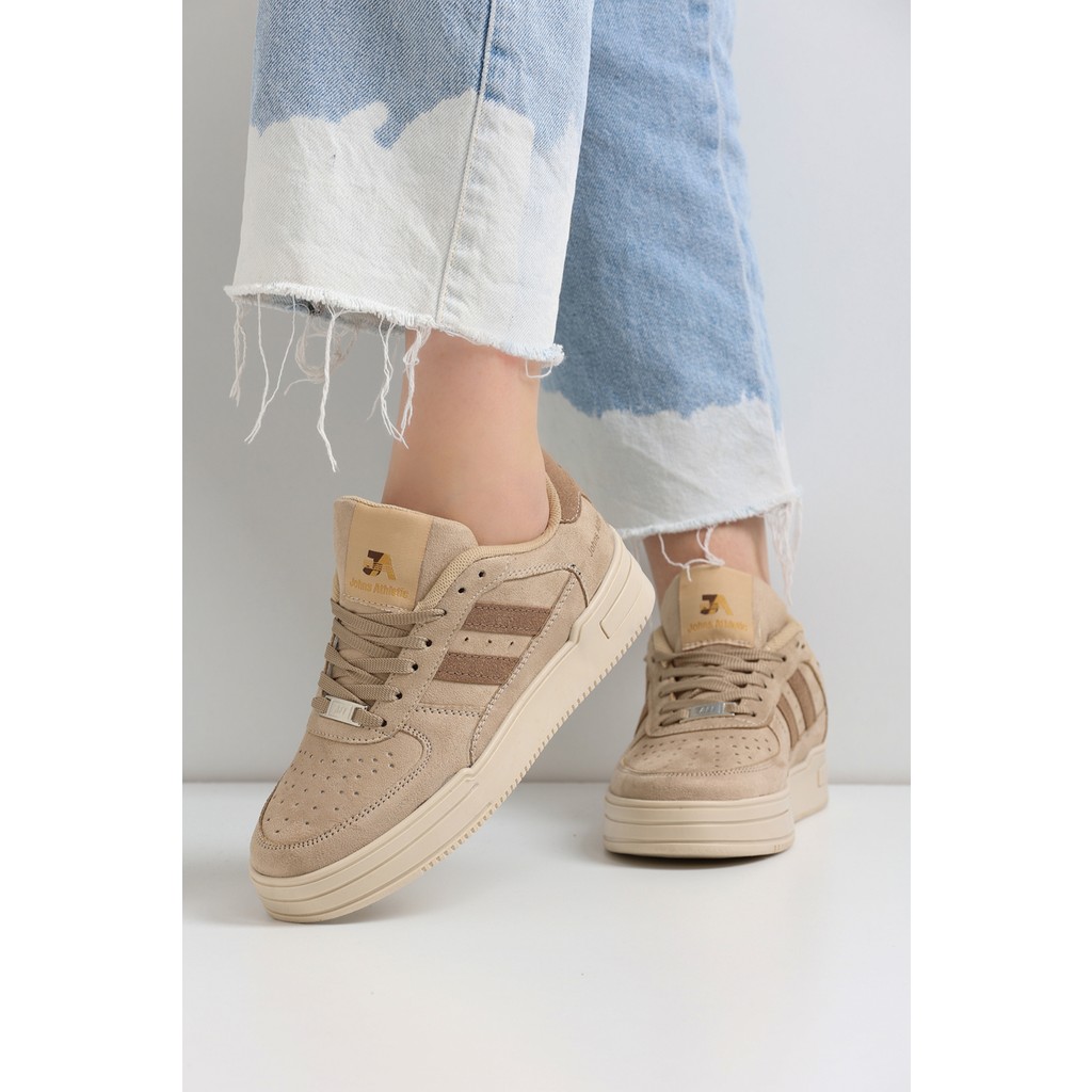Eformoda Unisex Bej Sneaker JH176 Düz Tabanlı Kadın Ayakkabı Rahat Kullanım İçin Ayakkabılar ve Çantalar Fiyatı
