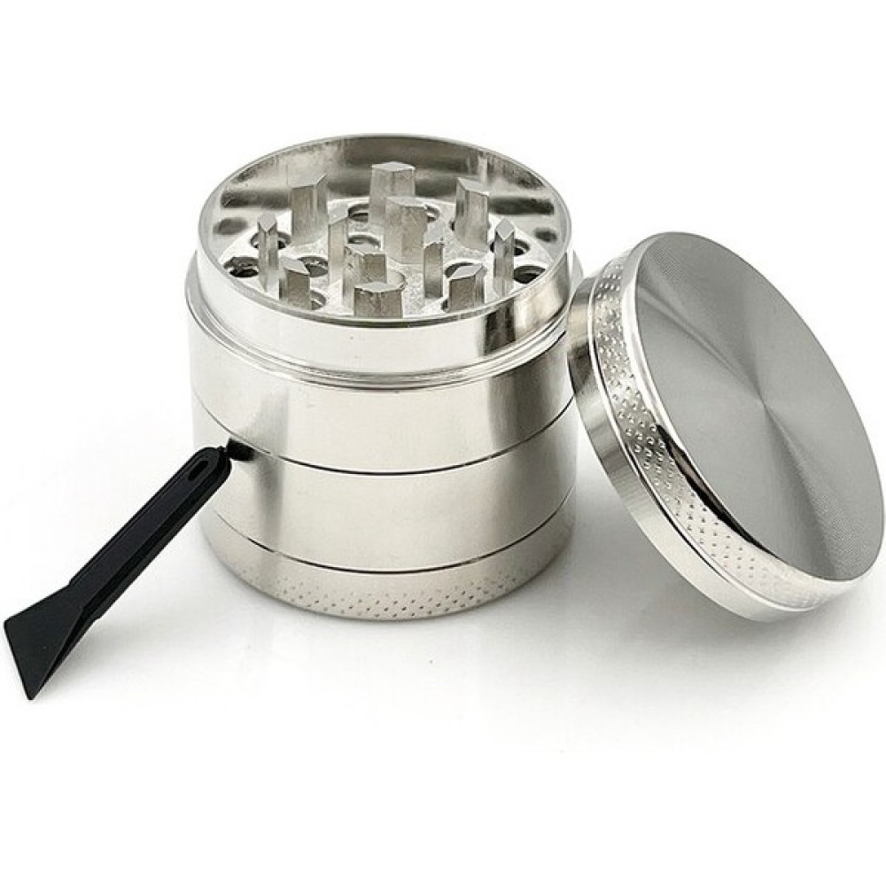 Efotech 40MM 4 Katlı Grinder Herbal Baharat Öğütücü Parçalayıcı Paslanmaz Çelik Mıklatıslı - Gümüş Gri Kahve Makineleri Fiyatı
