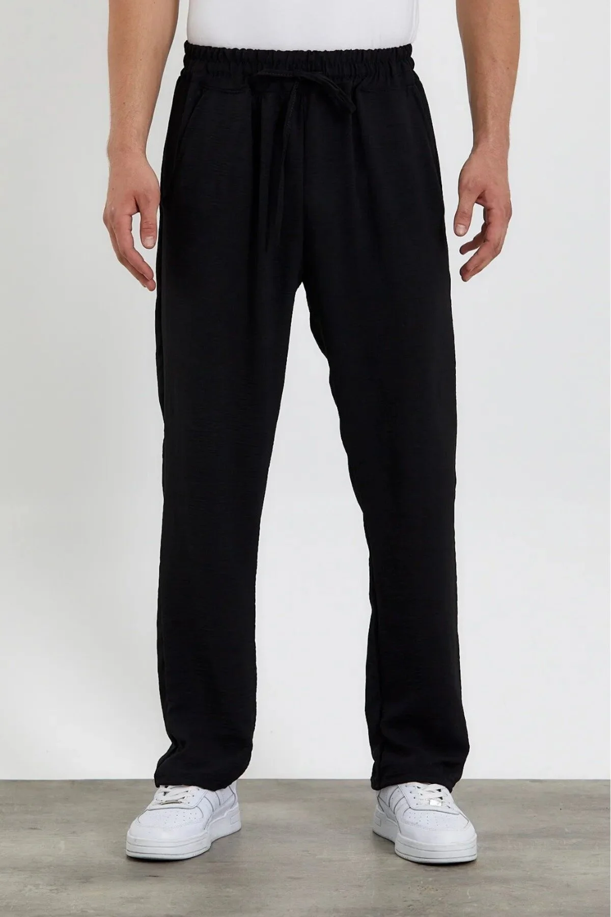 efraim giyim Unisex Oversize Aerobin Keten Yazlık Ince Salaş Alt Jogger Pantolon XL Beden" Kadın Pantolon Fiyatı