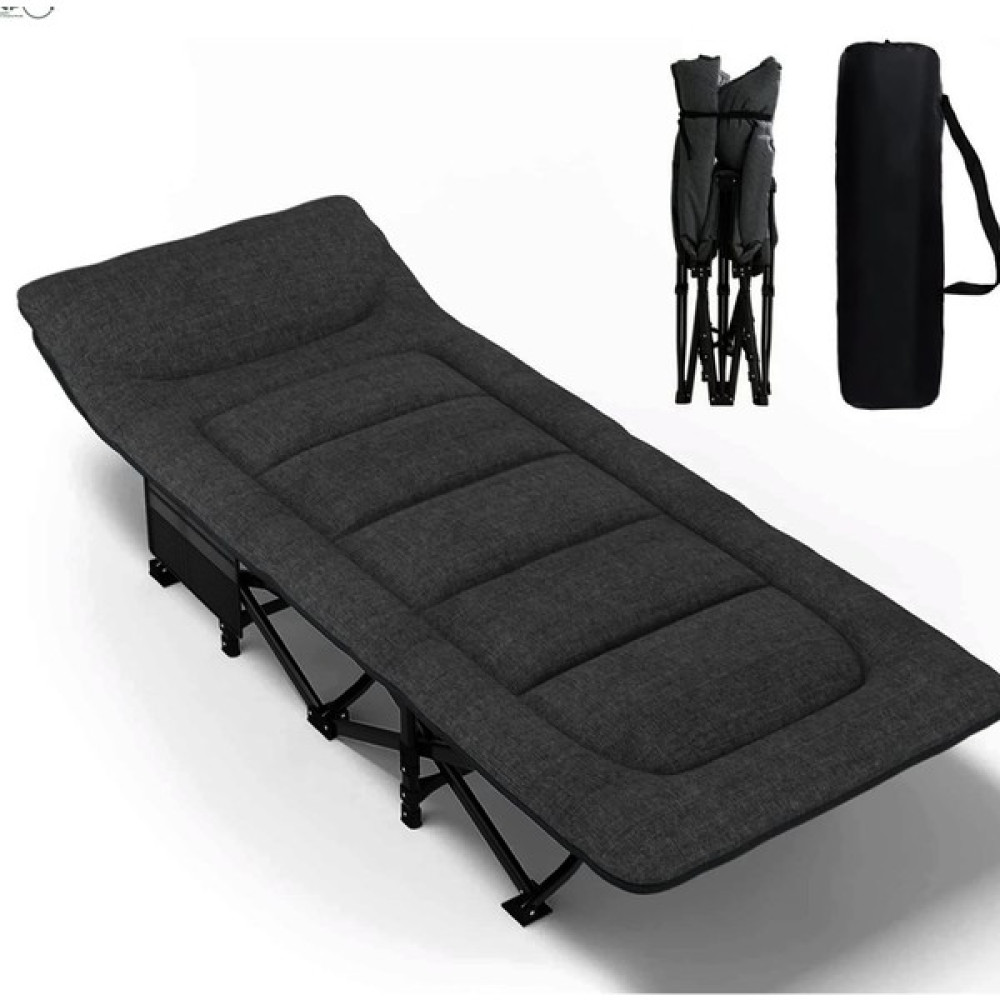 Efsane Kamp - Konfor Ultralight Kampet Portatif Kamp Yatağı Siyah - 190X68X35CM Kamp Malzemeleri Fiyatı
