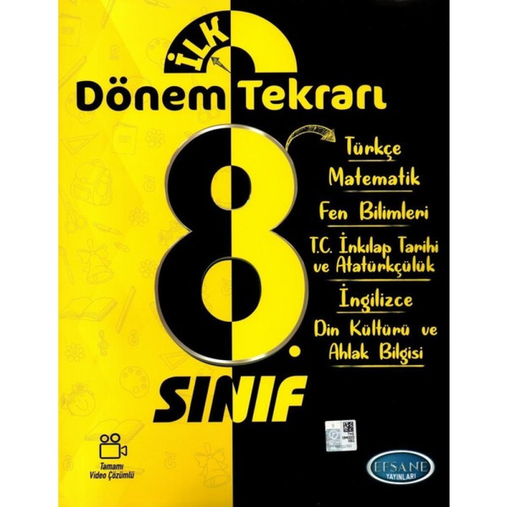 Efsane Yayınları 8. Sınıf Ilk Dönem Tekrarı 6 Ders Tüm Dersler Fiyatı