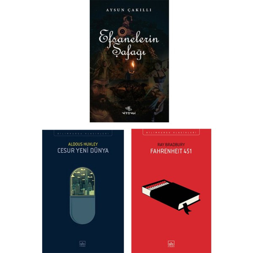 Efsanelerin Şafağı - Cesur Yeni Dünya - Fahrenheit 451 3 Kitap Set - Aysun Çakıllı Bilim Kurgu & Fantastik Fiyatı