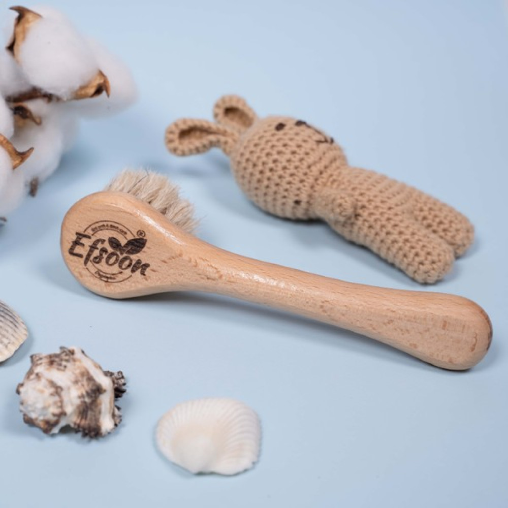 Efsoon Organics Anne Bebek Seti - At Kılı Vücut Fırçası & At Kılı Bebek Saç Fırçası Bebek Saç Fırça-Tarak Fiyatı