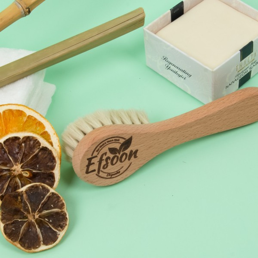 Efsoon Organics Bebek Saç Fırçası Keçi Kılı Ahşap Tutma Sapı Oto Boyaları Fiyatı