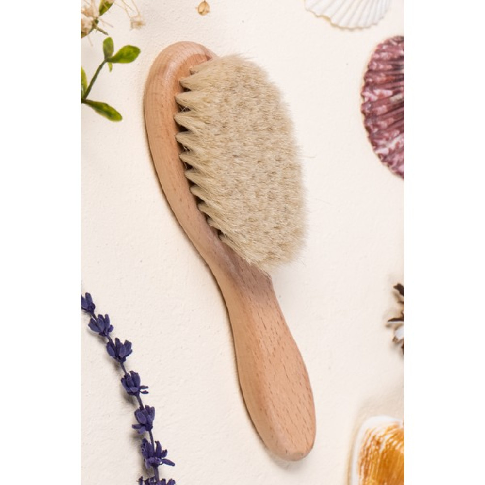 Efsoon Organics Bebek Saç Fırçası ve Tarak Seti Yeni Doğanlar ve Küçük Çocuklar Için Doğal Keçi Kılı Fırça İsim Yazılabilir Bebek Saç Fırça-Tarak Fiyatı