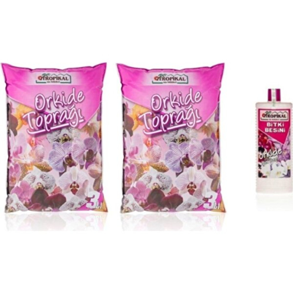 Efsun Büyük Orkide Paketi, Orkide Toprağı (6 Lt) Orkide Besini (500ml) - 500 ml Bitki Fiyatı