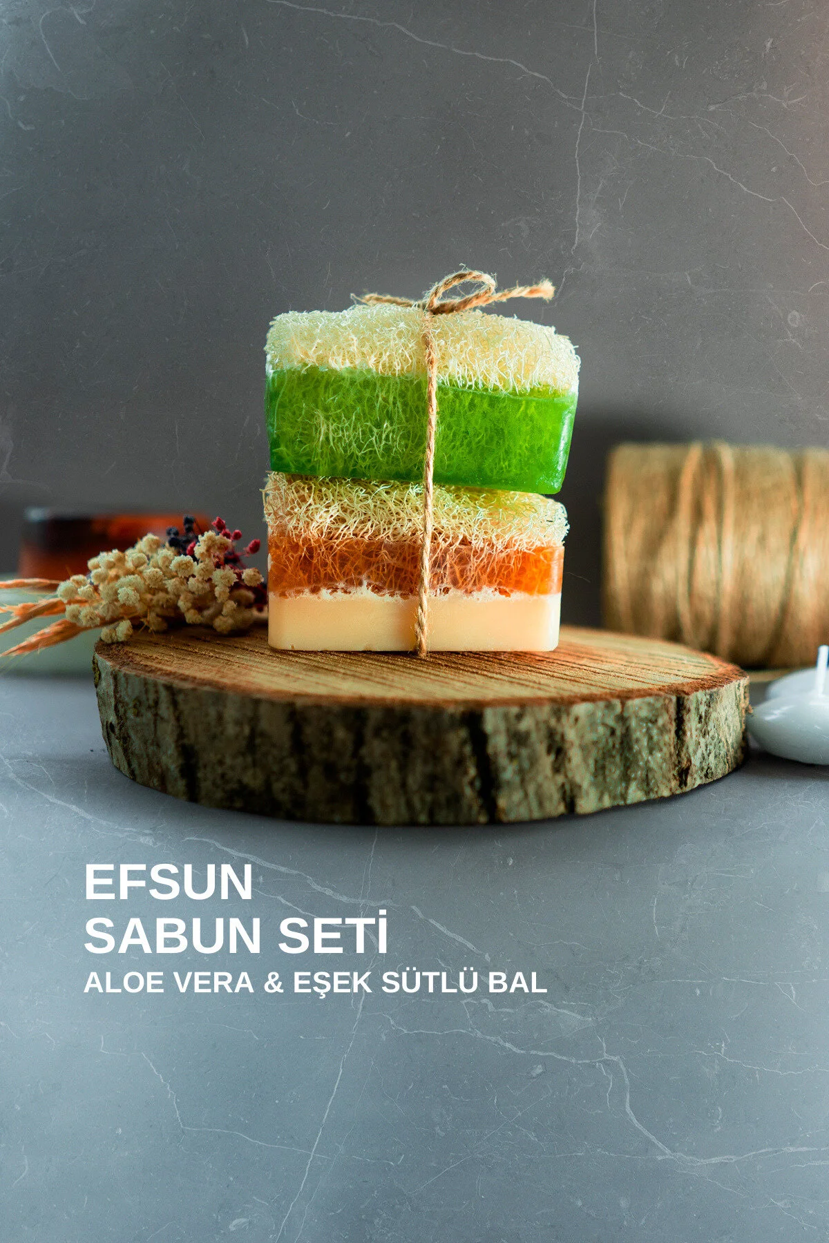 Efsun Doğal Kabak Lifli El Yapımı 2li Eşek Sütü Ballı Aloe Vera Sabunu Premium Set" Vücut Bakımı Fiyatı
