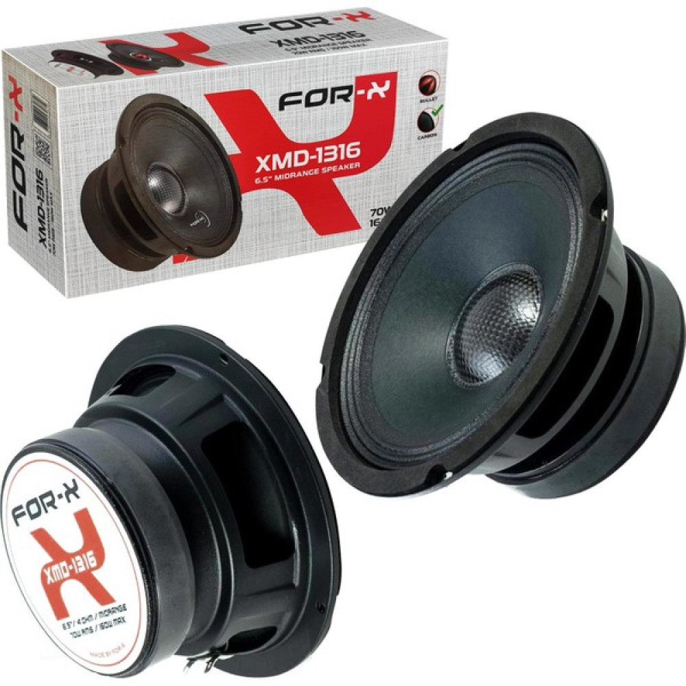 EGB Elektronik For-X XMD-1316 Oto Mıdrange 16CM 160W (2 Adet) Carbon Oto Boyaları Fiyatı
