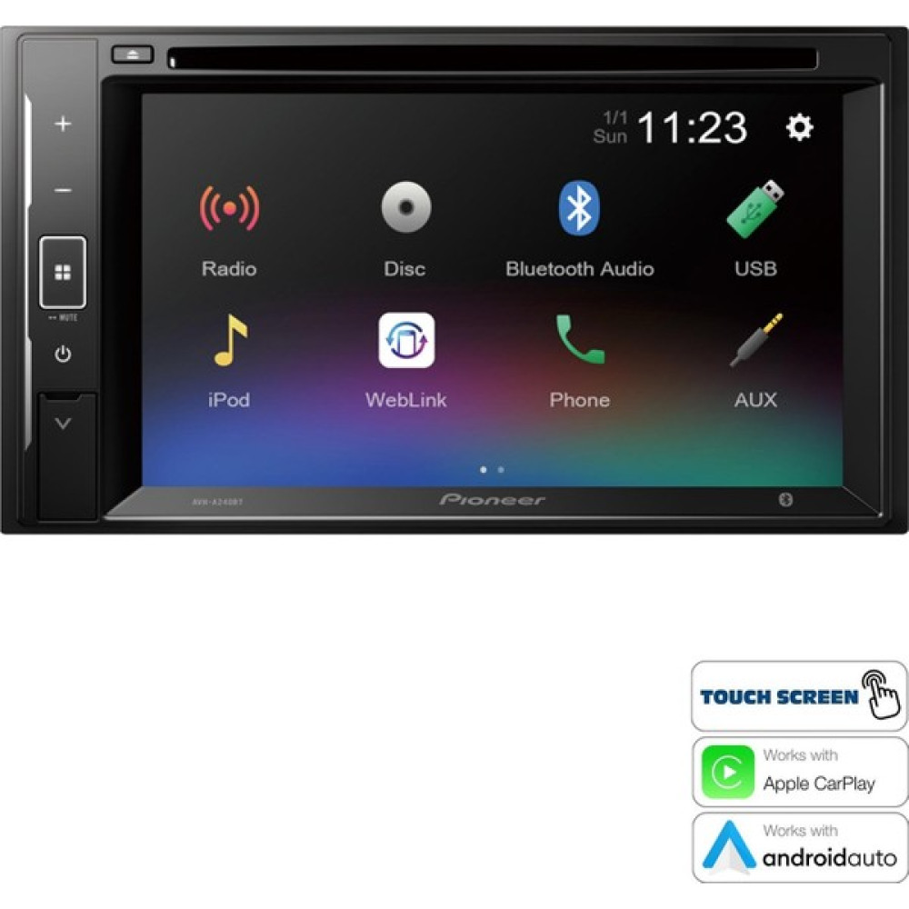 EGB Elektronik Pıoneer AVH-A240BT Double Teyp 6.2 Inç 4X50 Watt Carplay Oto Teypleri Fiyatı