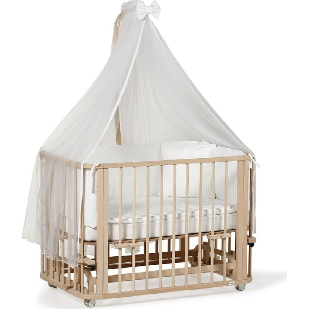Ege Baby Doğal Ahşap 4 in 1 Beşik Takım (BL) Fonksiyonel-Anneyanı, Karyola, Oyunparkı, Montessori 70x110 Beşik Fiyatı